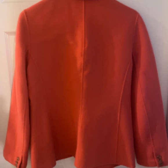 Land's End Boiled Wool Blazer Coral - Picture 3 of 5